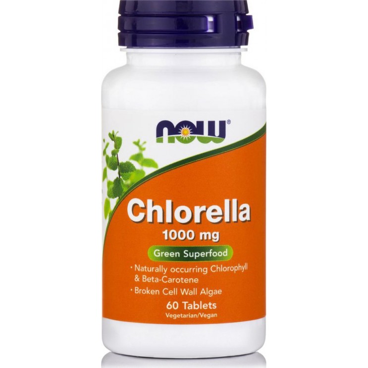 Now Foods Chlorella 1000mg  60tabs |  Συμπλήρωμα για την Ενίσχυση του Ανοσοποιητικού 