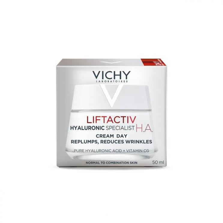 Vichy Liftactiv Hyaluronic Specialist H.A Cream  Normal to Combination Skin 50ml | Κρέμα Ημέρας για Ενίσχυση του Υαλουρονικού Οξέος, Ενάντια στα Πρώτα Σημάδια Γήρανσης για Κανονική έως Μεικτή Επιδερμίδα ΦΡΟΝΤΙΔΑ ΠΡΟΣΩΠΟΥ