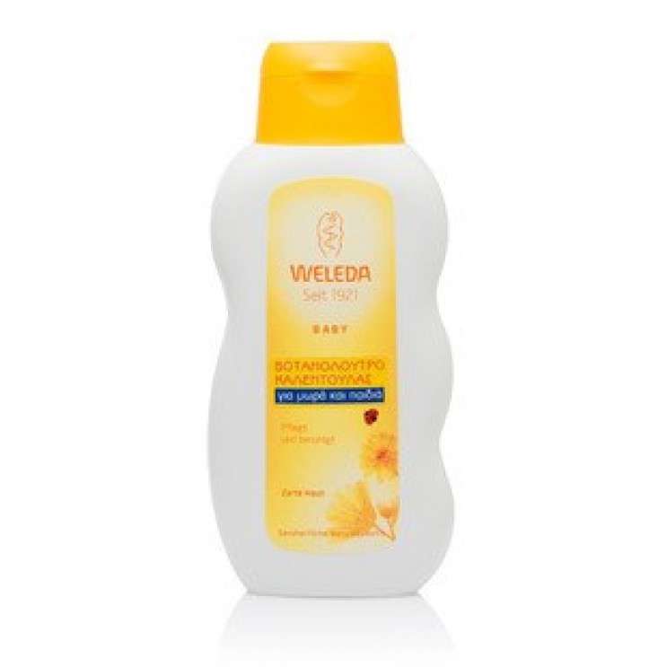 Weleda ,Baby ,Bath ,Calendula, 200ml, Κρεμώδες ,Βοτανόλουτρο, Καλέντουλας, για ,Βρέφη, & ,Παιδιά