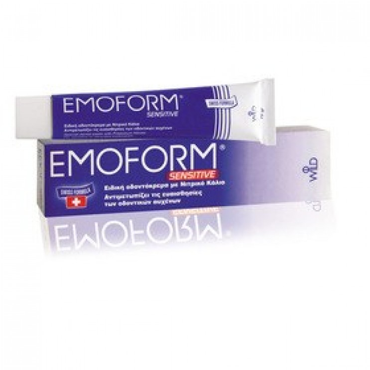 Emoform Sensitive Ειδική Οδοντόκρεμα με Νιτρικό Κάλιο για την Αντιμετώπιση της Ευαισθησίας των Δοντιών, 50ml/70gr