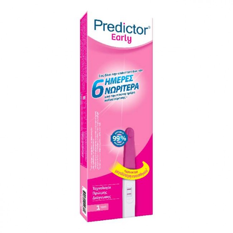 Predictor Early Test 1τμχ | Τεστ Εγκυμοσύνης – Διάγνωση Εγκυμοσύνης 6 Μέρες Νωρίτερα