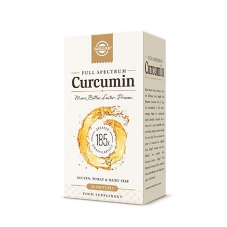 Solgar Full Spectrum Curcumin 30softgels | Συμπλήρωμα Διατροφής με Κουρκουμά ΦΥΤΙΚΑ & ΒΟΤΑΝΑ
