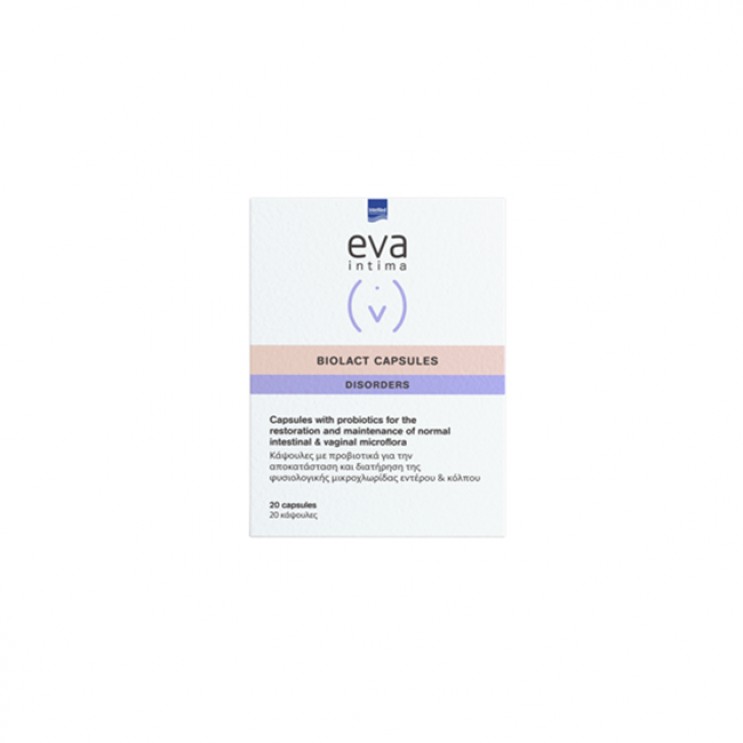 Intermed Eva Intima Biolact 20caps |Προβιοτικά για την Εντερική & Κολπική Χλωρίδα  ΔΗΜΟΦΙΛΕΣΤΕΡΑ