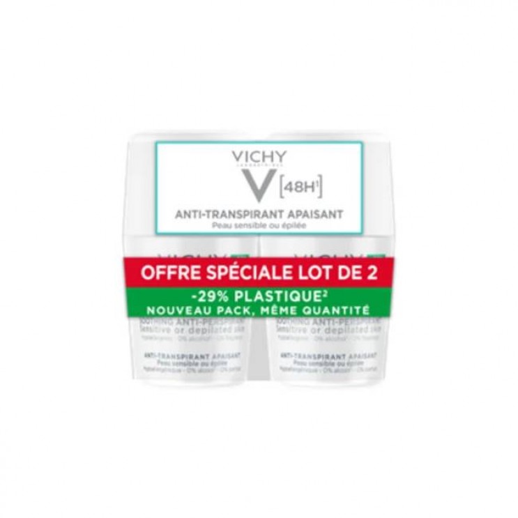 Vichy Deodorant Skin Sensitive Roll-On 2x50ml |Αποσμητικό για Ευαίσθητες  ή Αποτριχωμένες Επιδερμίδες- 48h Προστασία  (με-50% στο 2ο Προϊόν)    ΦΡΟΝΤΙΔΑ ΓΙΑ ΤΟ ΣΩΜΑ