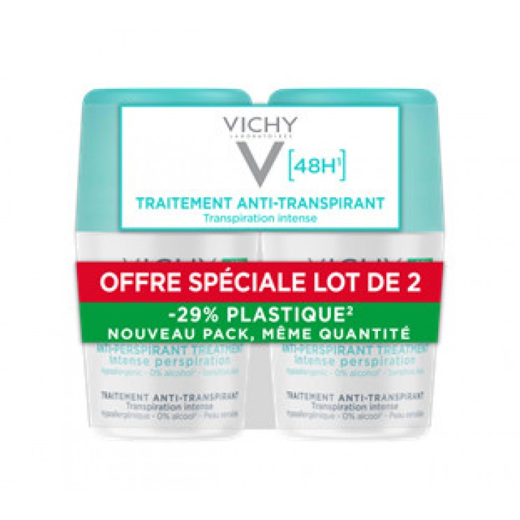 Vichy Deodorant Roll-On 48h Intensive 2x50 ml | Αποσμητικό κατά της Έντονης Εφίδρωσης για Άνδρες & Γυναίκες (με -50% στο 2ο προϊόν)ΦΡΟΝΤΙΔΑ ΓΙΑ ΤΟ ΣΩΜΑ