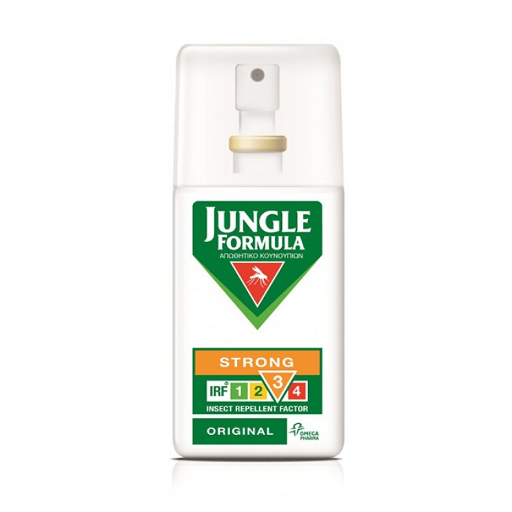 Jungle Formula Strong Original με IRF 3, 75ml | Εντομοαπωθητικό Σπρέι με Deet 20% και Φυτικά Εκχυλίσματα ΦΡΟΝΤΙΔΑ ΓΙΑ ΤΟ ΣΩΜΑ