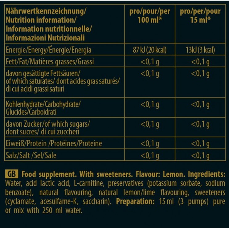 Inkospor L-CARNITINE 1000ml Γευση Λεμόνι   ΑΔΥΝΑΤΙΣΜΑ
