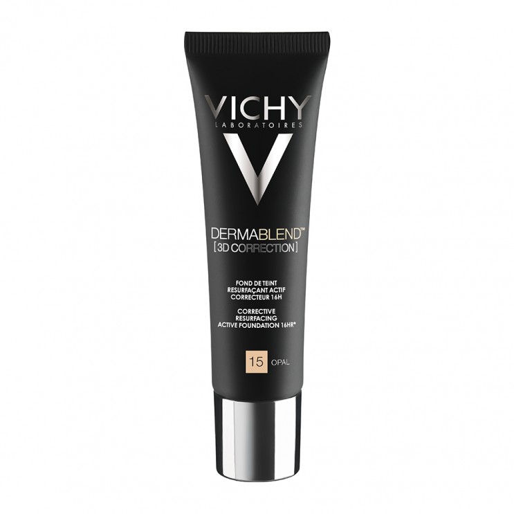 Vichy Dermablend 3D Correction SPF19 PA++++ Νο15 Opal 30ml|Διορθωτικό Make up  για  Επιδερμίδα με Τάση Ακμής