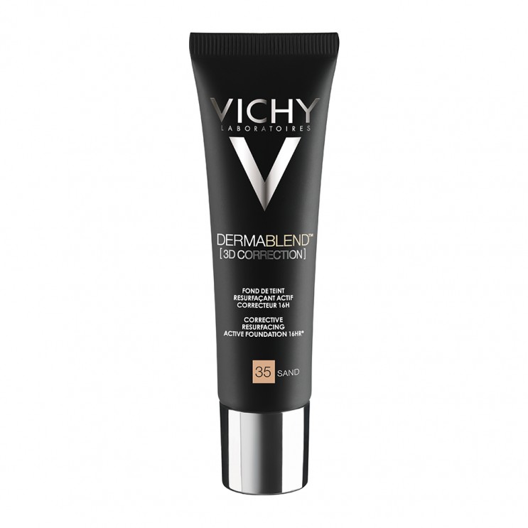 Vichy Dermablend 3D Correction SPF19 PA++++ Νο35 SAND, 30ml |Διορθωτικό Make up για Επιδερμίδα με Τάση Ακμής