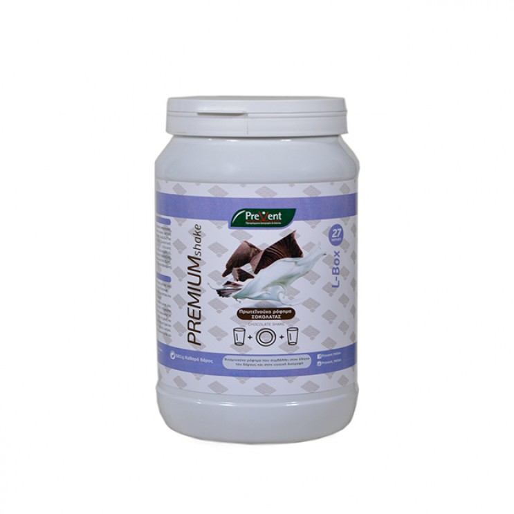 Prevent Premium Shake Long Box Chocolate 581gr  | Υποκατάστατο Γεύματος για τον Έλεγχο του Σωματικού Βάρους