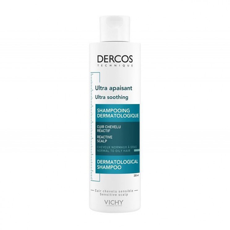 Vichy Dercos Ultra Soothing Greasy Hair 200ml |Σαμπουάν με καταπραυντική δράση για Κανονικά - Λιπαρά Μαλλιά  ΦΡΟΝΤΙΔΑ ΜΑΛΛΙΩΝ