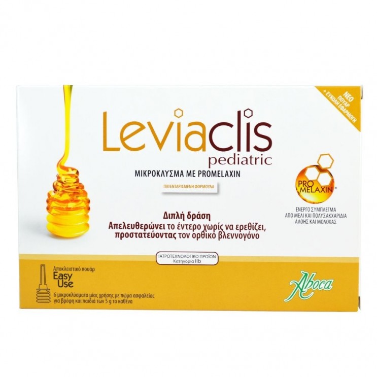 Aboca Leviaclis Pediatric 6 Μικροκλύσματα x 5gr |Για Την Καταπολέμηση Της Δυσκοιλιότητας Σε Παιδιά Και Βρέφη ΦΑΡΜΑΚΕΙΟ