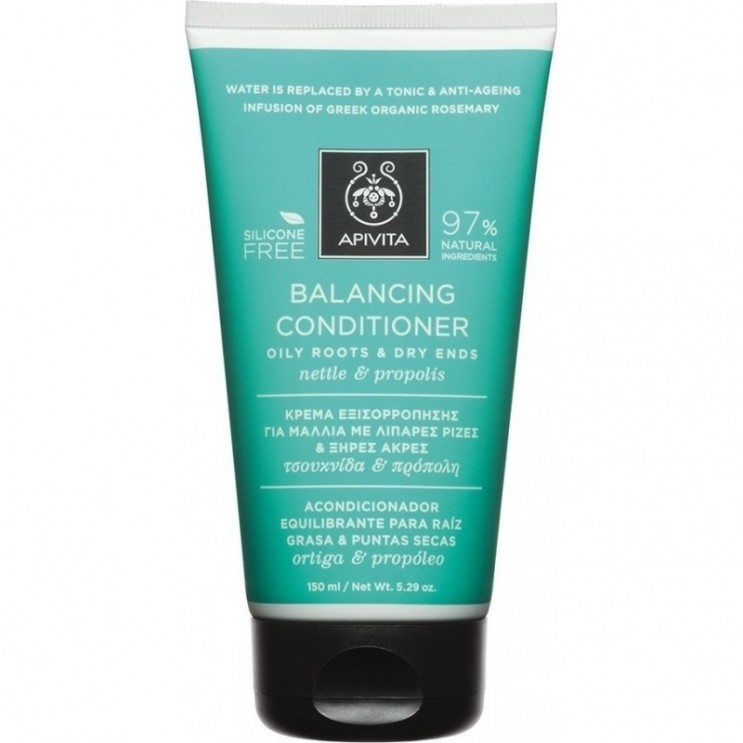 Apivita Balancing Conditioner Oily Roots & Dry Ends 150ml | Kρέμα Εξισορρόπησης για Μαλλιά με Λιπαρές Ρίζες & Ξηρές Άκρες με Τσουκνίδα & ΠρόποληςΦΡΟΝΤΙΔΑ ΜΑΛΛΙΩΝ