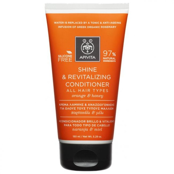 Apivita Shine & Revitalizing Conditioner 150ml |Κρέμα  Μαλλιών για Λάμψη & Αναζωογόνηση με Πορτοκάλι & Μέλι  ΦΡΟΝΤΙΔΑ ΜΑΛΛΙΩΝ