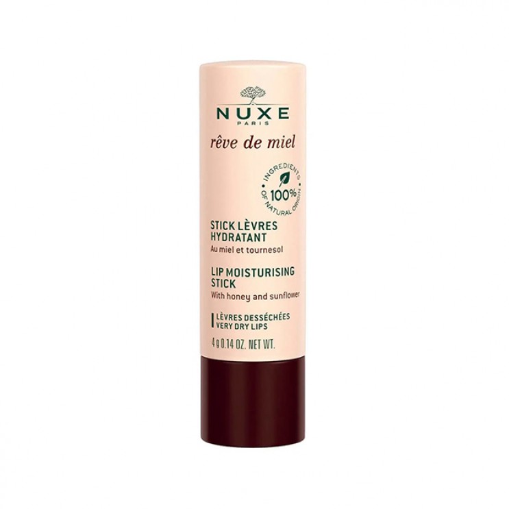 Nuxe Rêve de Miel Stick Lèvres Hydratant 4g | Ενυδατικό Lipstick για Ξηρά - Σκασμένα Χείλη ΦΡΟΝΤΙΔΑ ΠΡΟΣΩΠΟΥ