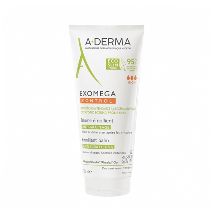 A-Derma Exomega Control Baume Emollient 200ml | Μαλακτικό Βάλσαμο για το Ατοπικό και Πολύ Ξηρό Δέρμα ΦΡΟΝΤΙΔΑ ΠΡΟΣΩΠΟΥ