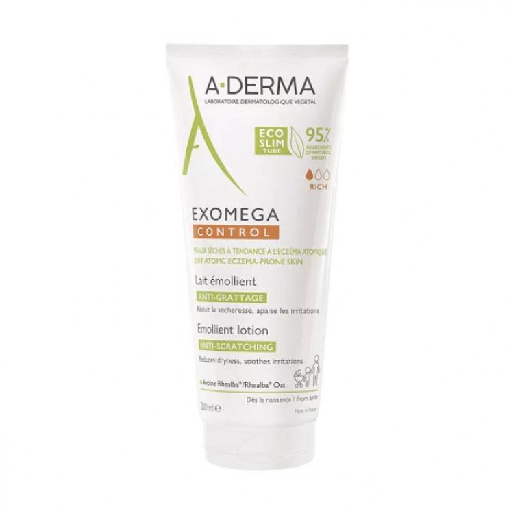 A-Derma Exomega Control Lait Emollient 200ml|Μαλακτικό Γαλάκτωμα για Ατοπικό και Πολύ Ξηρό Δέρμα ΦΡΟΝΤΙΔΑ ΠΡΟΣΩΠΟΥ