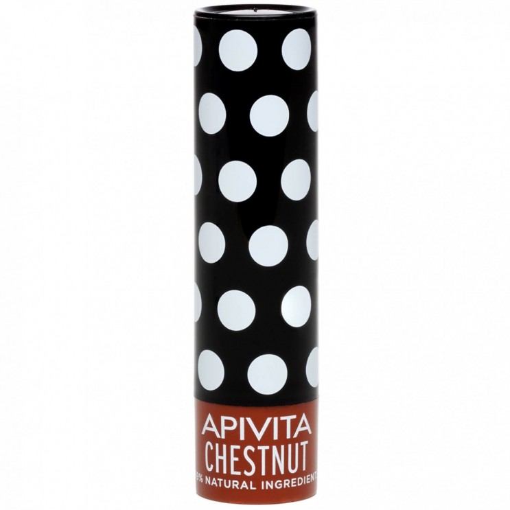 Apivita Lip Care Chestnut 4,4g | Ενυδατικό Στικ Χειλιών με Κάστανο με Ελαφριά Σοκολατί Απόχρωση ΦΡΟΝΤΙΔΑ ΠΡΟΣΩΠΟΥ