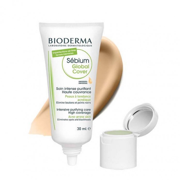 Bioderma Sebium Global Cover 30ml | Θεραπεία Ατελειών με Χρώμα  ΦΡΟΝΤΙΔΑ ΠΡΟΣΩΠΟΥ