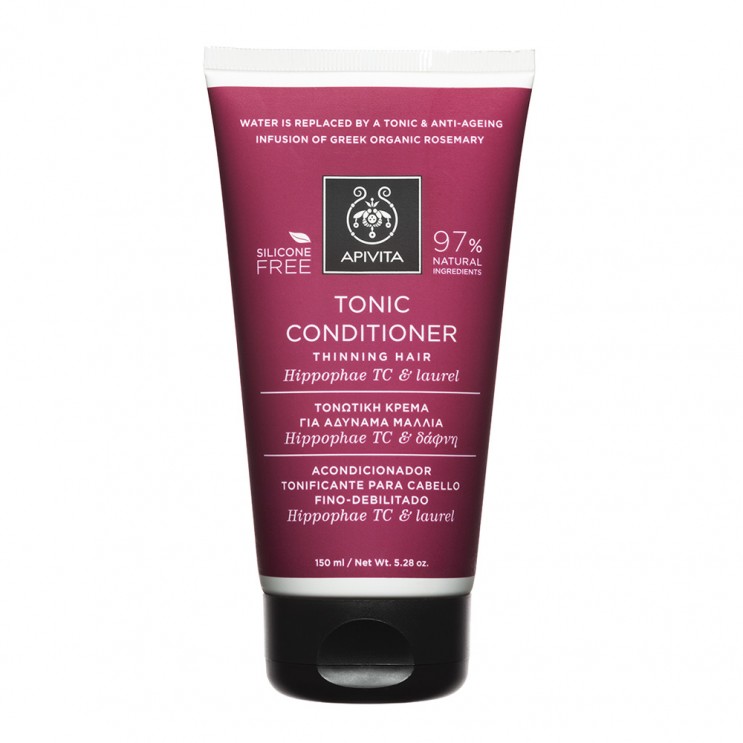 Apivita Tonic Conditioner For Thinning Hair 150ml | Τονωτική Κρέμα για Αδύνατα Μαλλιά με Hippophae TC & Δάφνη ΦΡΟΝΤΙΔΑ ΜΑΛΛΙΩΝ