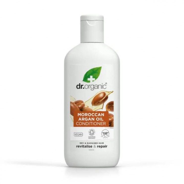Dr.Organic Moroccan Argan Oil Conditioner 265ml | Ενυδατική Μαλακτική Κρέμα Μαλλιών με Έλαιο Αργκάν 