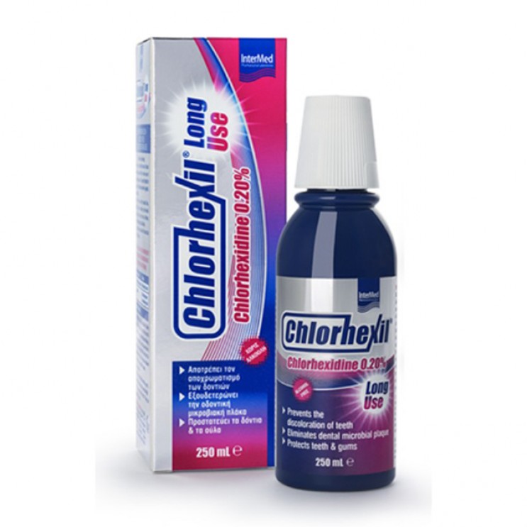 Intermed Chlorhexil 0.20% Long Use Mouthwash 250ml | Στοματικό Διάλυμα με Χλωρεξιδίνη ΦΑΡΜΑΚΕΙΟ