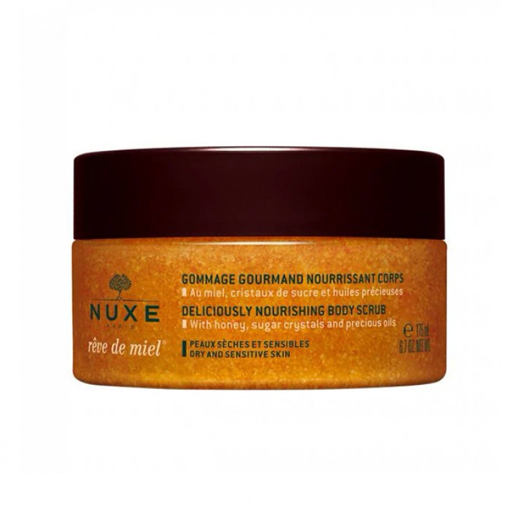 Nuxe Reve de Miel Body Scrub 175ml | Απολαυστική & Θρεπτική Απολέπιση Σώματος με Μέλι