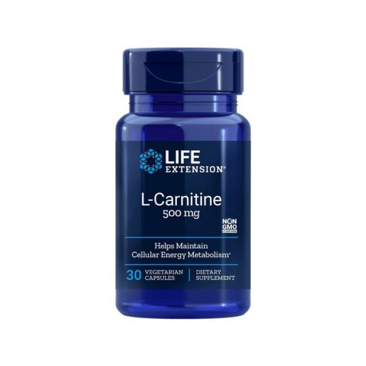 Life Extension L-Carnitine, 30veg.caps | Συμπλήρωμα Διατροφής Καρνιτίνη ΑΔΥΝΑΤΙΣΜΑ