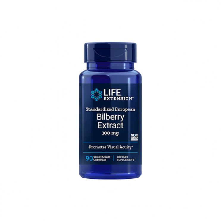 Life Extension Bilberry Extract 100mg, 90veg.caps | Συμπλήρωμα Διατροφής με Εκχύλισμα Μύρτιλλου ΦΑΡΜΑΚΕΙΟ