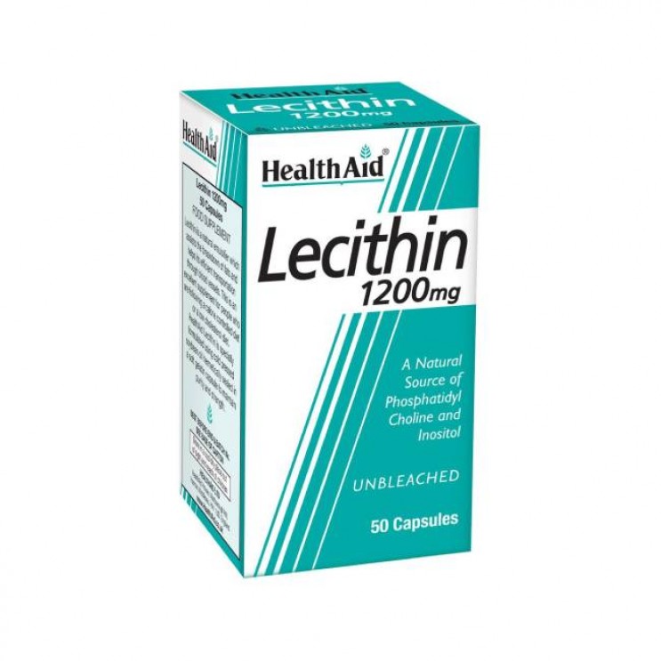 Health Aid Lecithin 1200mg 50caps | Συμπλήρωμα Φυσικής Λιποδιάλυσης με Λεκιθίνη ΑΔΥΝΑΤΙΣΜΑ
