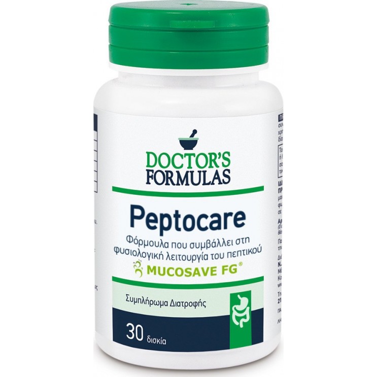 Doctor's Formulas Peptocare 30tabs | Συμπλήρωμα Διατροφής για την Φυσιολογική Λειτουργία του Πεπτικού Συστήματος