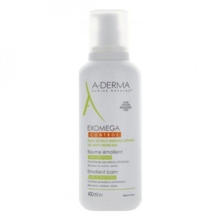 A-Derma Exomega Control Baume Emollient 400ml | Μαλακτικό Βάλσαμο για Ατοπικό και Πολύ Ξηρό Δέρμα