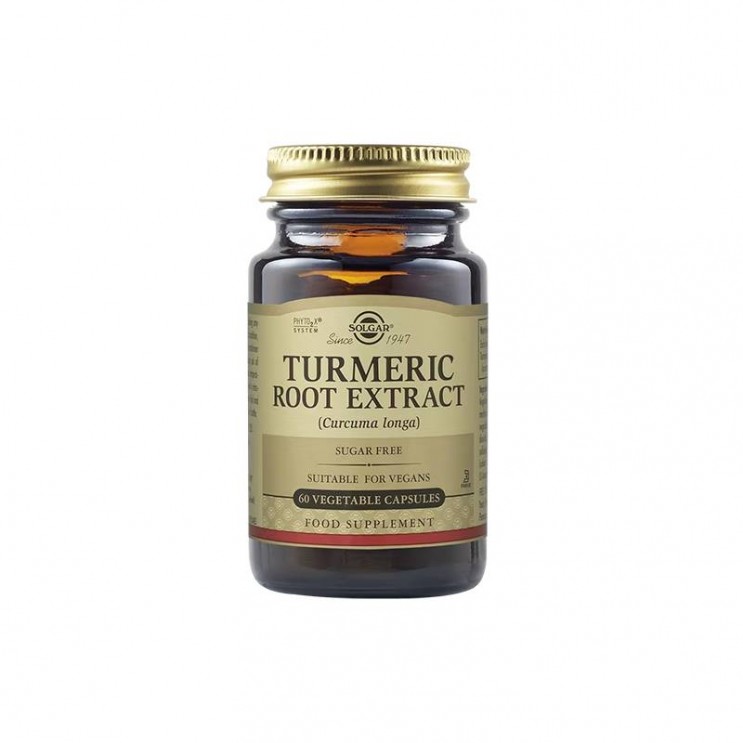 Solgar Turmeric Root Extract 60veg.caps | Συμπλήρωμα Διατροφής για Ομαλή Λειτουργία Πεπτικού Συστήματος 