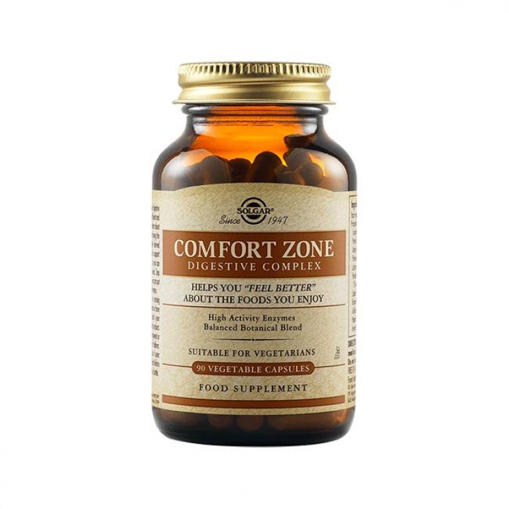 Solgar Comfort Zone Digestive Complex, 90veg.caps | Συμπλήρωμα Διατροφής που Βοηθά στη Φυσική Διαδικασία της Πέψης ΦΑΡΜΑΚΕΙΟ