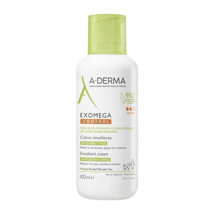 A-Derma Exomega Control Creme Emolliente 400ml | Μαλακτική Κρέμα για Ατοπικό-Ξηρό Δέρμα ΦΡΟΝΤΙΔΑ ΠΡΟΣΩΠΟΥ