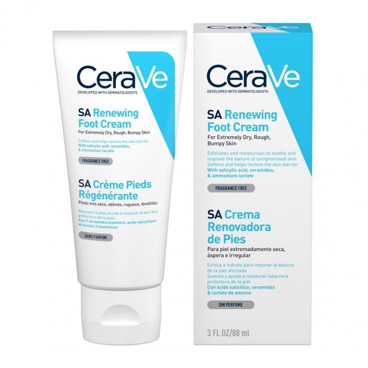 CeraVe SA Renewing Foot Cream 88ml | Αναπλαστική Κρέμα Ποδιών ΦΡΟΝΤΙΔΑ ΝΥΧΙΩΝ & ΠΟΔΙΩΝ