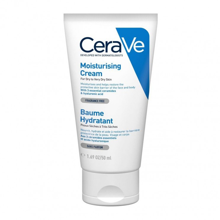 CeraVe Moisturising Cream 50ml |Ενυδατική Κρέμα Προσώπου και Σώματος με Ceramides και Υαλουρονικό Οξύ ΦΡΟΝΤΙΔΑ ΠΡΟΣΩΠΟΥ