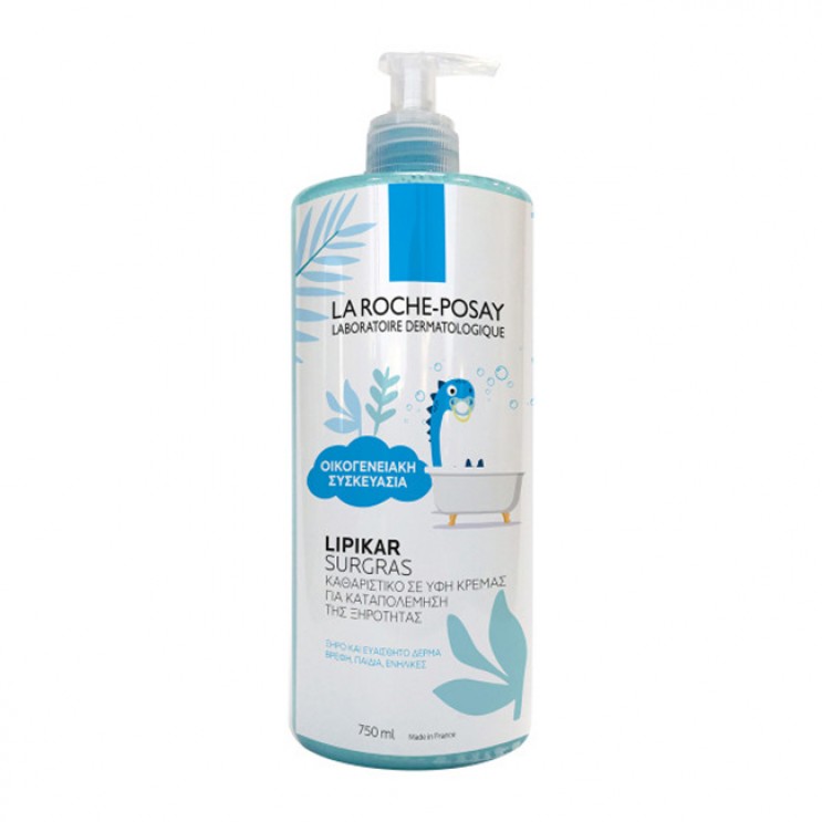 La Roche Posay Lipikar Surgras Family Size 750ml |Καθαρισμός Σώματος για το Ξηρό Δέρμα ΦΡΟΝΤΙΔΑ ΠΡΟΣΩΠΟΥ