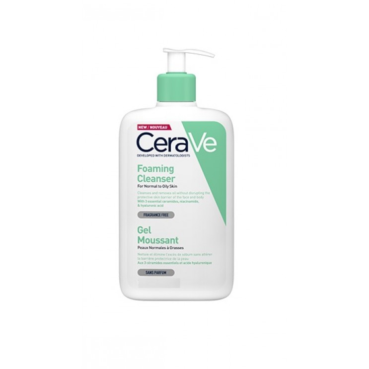 CeraVe Foaming Cleanser  1lt | | Gel Καθαρισμού για Πρόσωπο και Σώμα με Υαλουρονικό Οξύ, Ceramides και Νιασιναμίδη ΦΡΟΝΤΙΔΑ ΠΡΟΣΩΠΟΥ