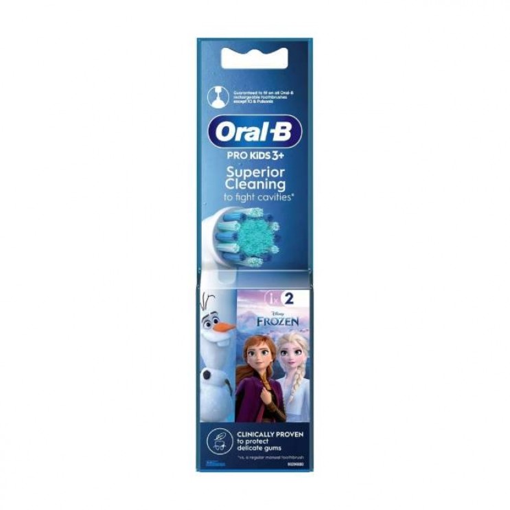 Oral-B Kids Frozen Pro Brush Heads 2τμχ | Ανταλλακτικές Κεφαλές για Ηλεκτρικές Οδοντόβουρτσες ΣΤΟΜΑΤΙΚΗ ΥΓΙΕΙΝΗ