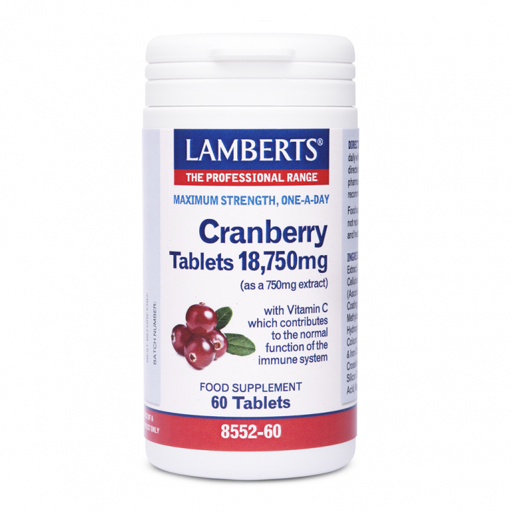 Lamberts Cranberry 18.750mg 60caps | Κάψουλες με Κράνμπερι για την Υγεία του Ουροποιητικού ΦΥΤΙΚΑ & ΒΟΤΑΝΑ