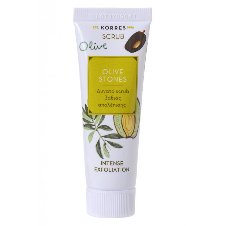 Korres Olive Stones Intense Exfoliation Scrub 18ml | Δυνατό Scrub βαθιάς απολέπισης