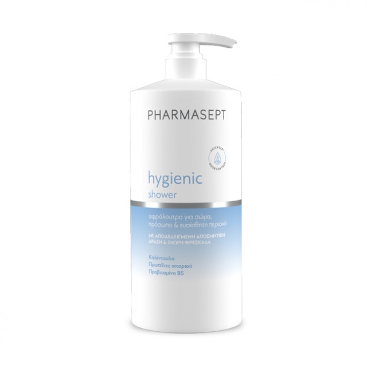 Pharmasept Hygienic Shower 1lt | Υγρό Υγιεινού Καθαρισμού για Σώμα ,Πρόσωπο & Ευαίσθητη Περιοχή  ΦΡΟΝΤΙΔΑ ΠΡΟΣΩΠΟΥ