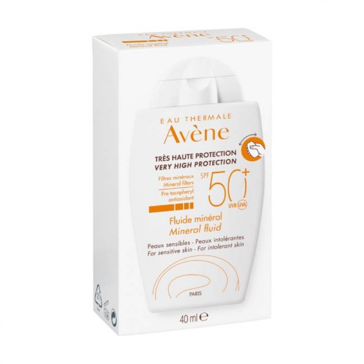 Avene Fluide SPF50+ Mineral 40ml | Αντιηλιακή Κρέμα Προσώπου για την Ευαίσθητη Επιδερμίδα ΦΡΟΝΤΙΔΑ ΠΡΟΣΩΠΟΥ