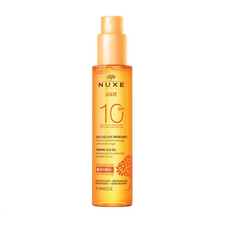Nuxe Sun Tanning Oil SPF10 150ml | Λάδι Μαυρίσματος Για Πρόσωπο & Σώμα ΦΡΟΝΤΙΔΑ ΠΡΟΣΩΠΟΥ