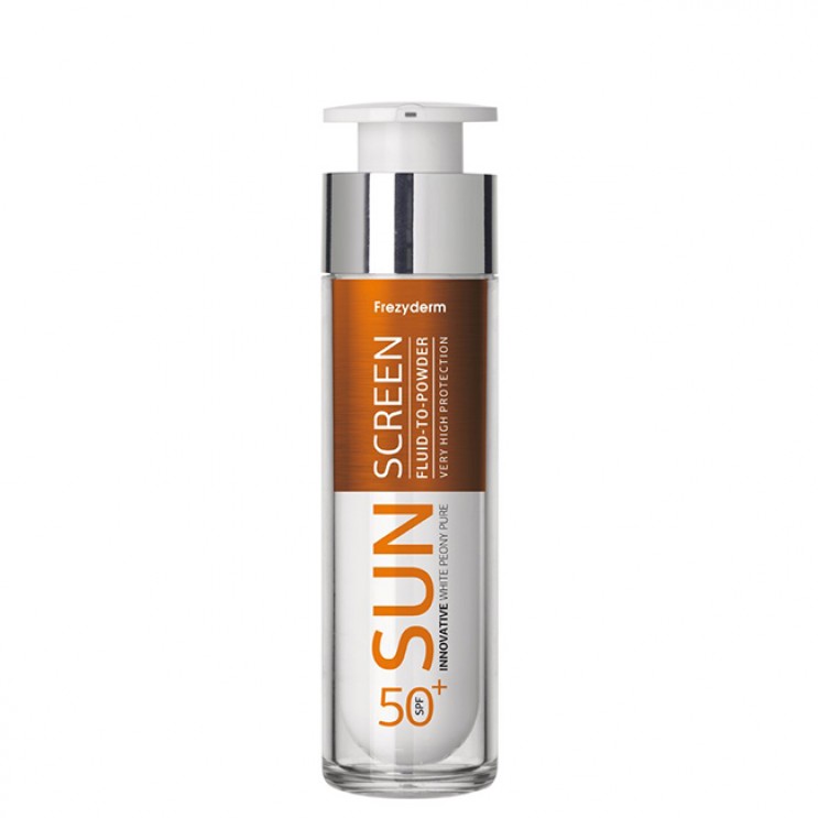 Frezyderm Sun Screen Fluid to-powder SPF50 50ml | Αντηλιακό Προσώπου με Αίσθηση Πούδρας ΦΡΟΝΤΙΔΑ ΠΡΟΣΩΠΟΥ