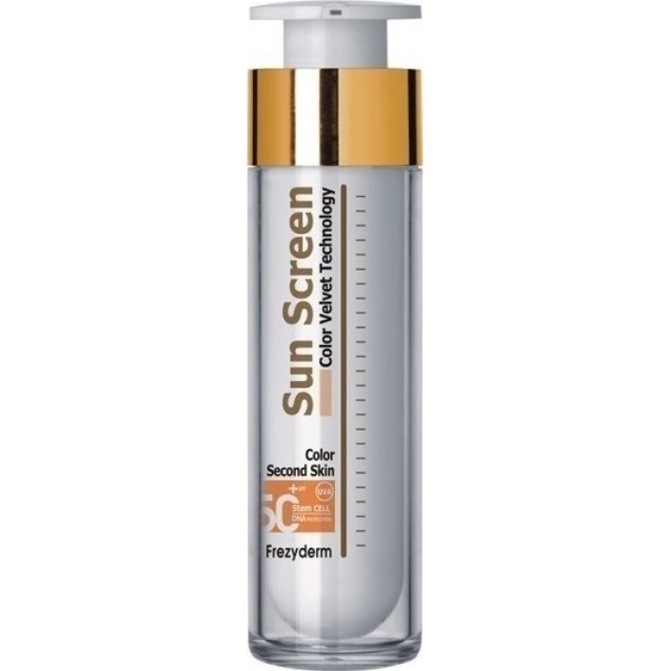 Frezyderm Sun Screen Velvet Face Color SPF50 50ml | Αντιηλιακή Κρέμα Προσώπου Με Χρώμα ΦΡΟΝΤΙΔΑ ΠΡΟΣΩΠΟΥ