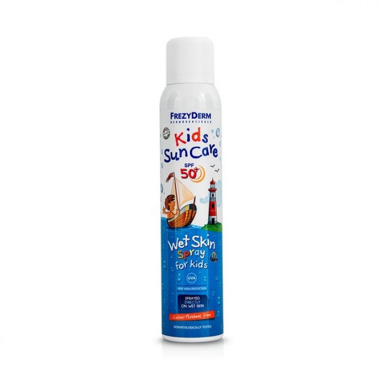 Frezyderm Kids Sun Care Wet Skin Spray For Kids SPF50 200ml | Παιδικό Αντιηλιακό Σπρέι Για Βρεγμένο Δέρμα Αντιηλιακά Παιδιού