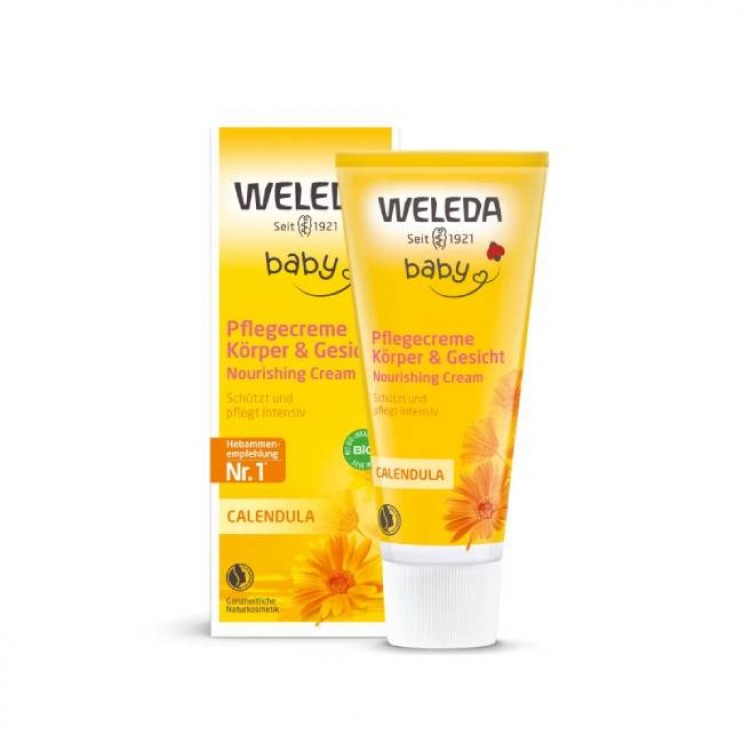 Weleda Baby Calendula 75ml | Πλούσια Εντατική Κρέμα με Καλέντουλα για την Περιποίηση του Βρεφικού Δέρματος