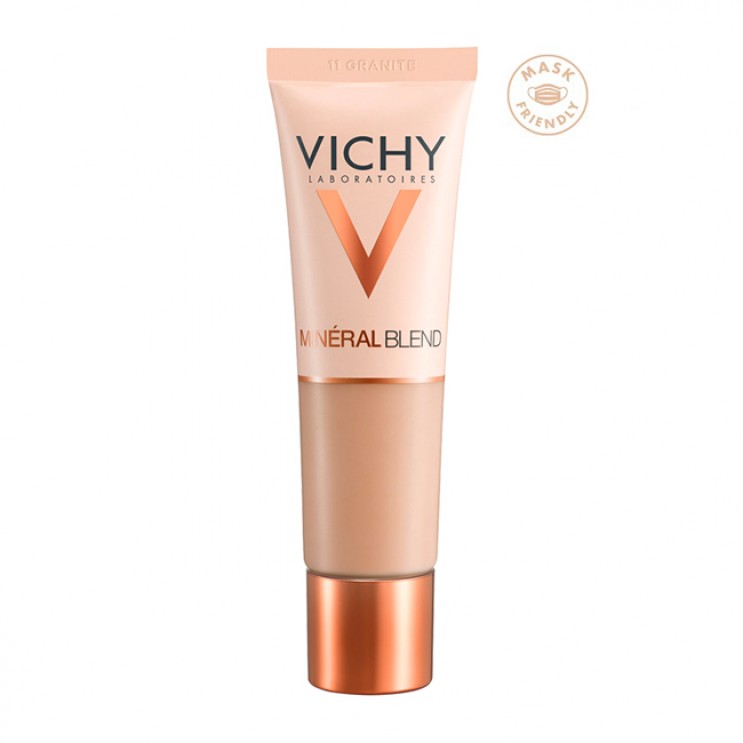 Vichy Mineralblend Make-Up Fluid 11 Granite 30ml | Ενυδατικό make-up για Όλους τους Τύπους Επιδερμίδας 